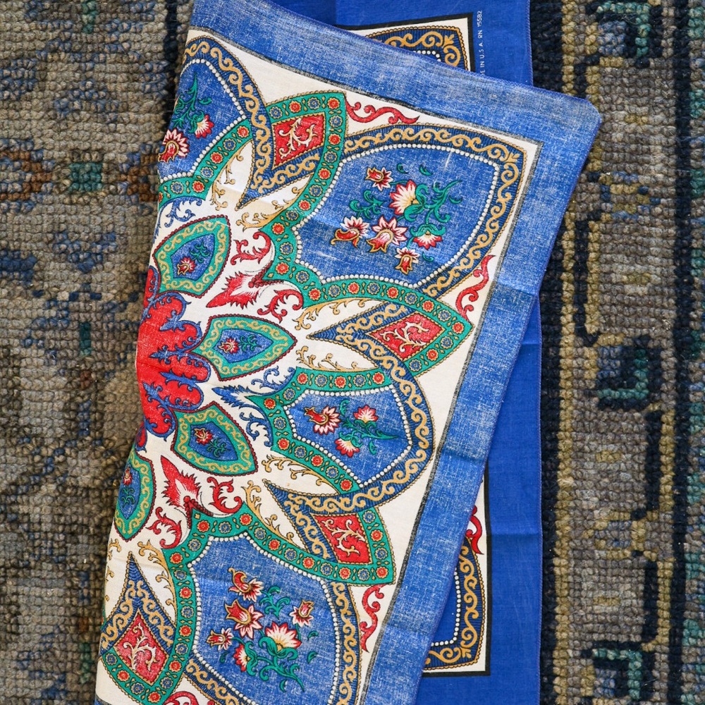 Vintage Hannah Andersson Floral Bandana Scarf - Picture 4 of 5
